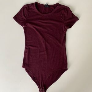 Burgundy Bodysuit